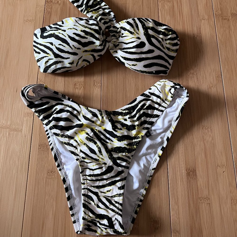 KENDALL + KYLIE O-Ring Bandeau Bikini, MEDIUM
